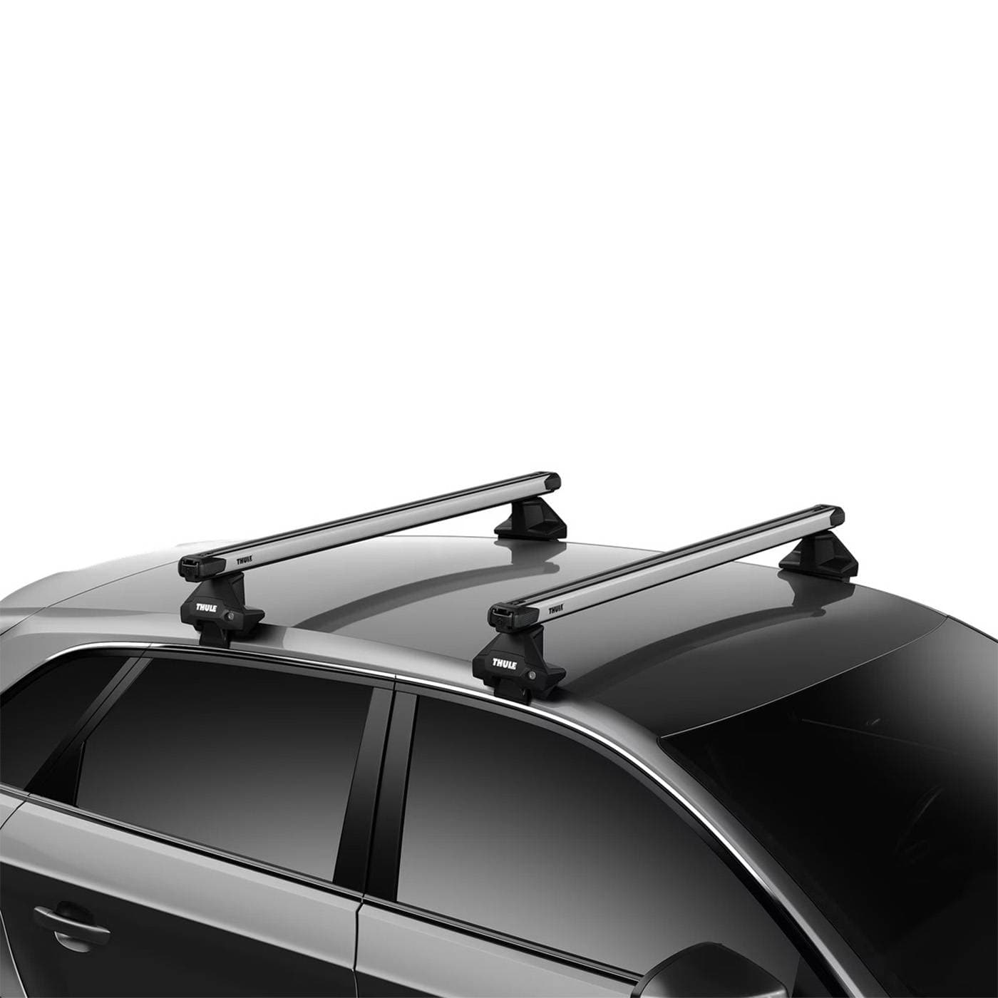 Strešný nosič Thule SlideBar EVO Silver Land Rover Range Rover Sport L494 (2018–2022) — Hladká strecha