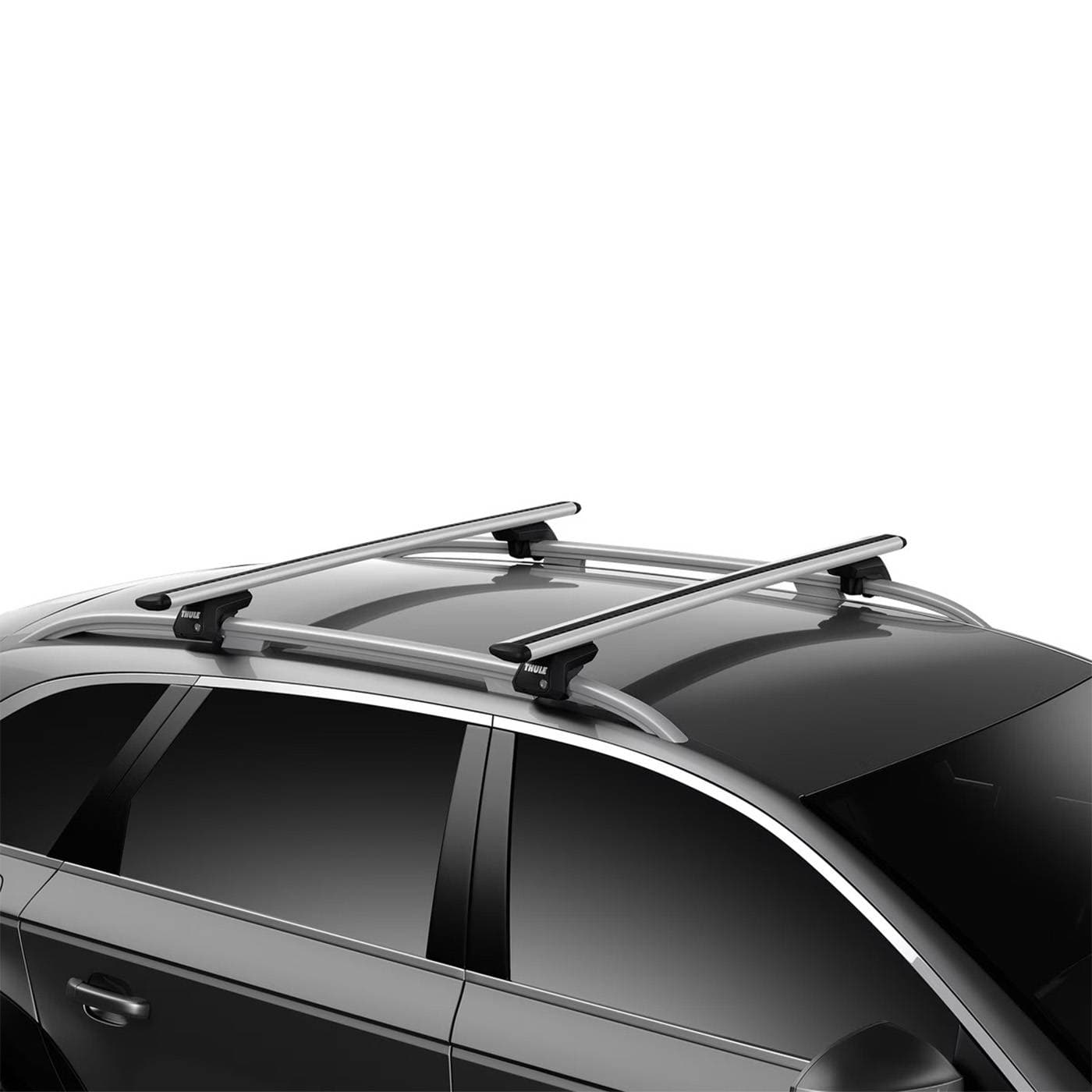 Strešný nosič Thule WingBar EVO Silver Toyota Land Cruiser J15 (2018–2023) — Klasické lyžiny