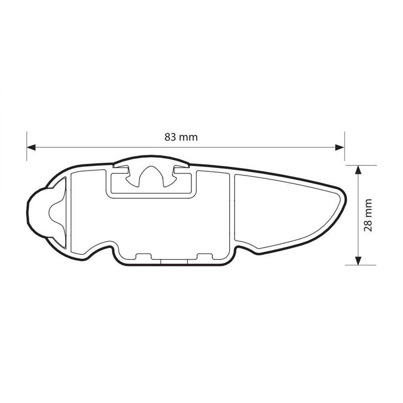Strešný nosič Nordrive Cx Black Cx pre Kia Sorento (also with panoramic roof) - flush (2020–)