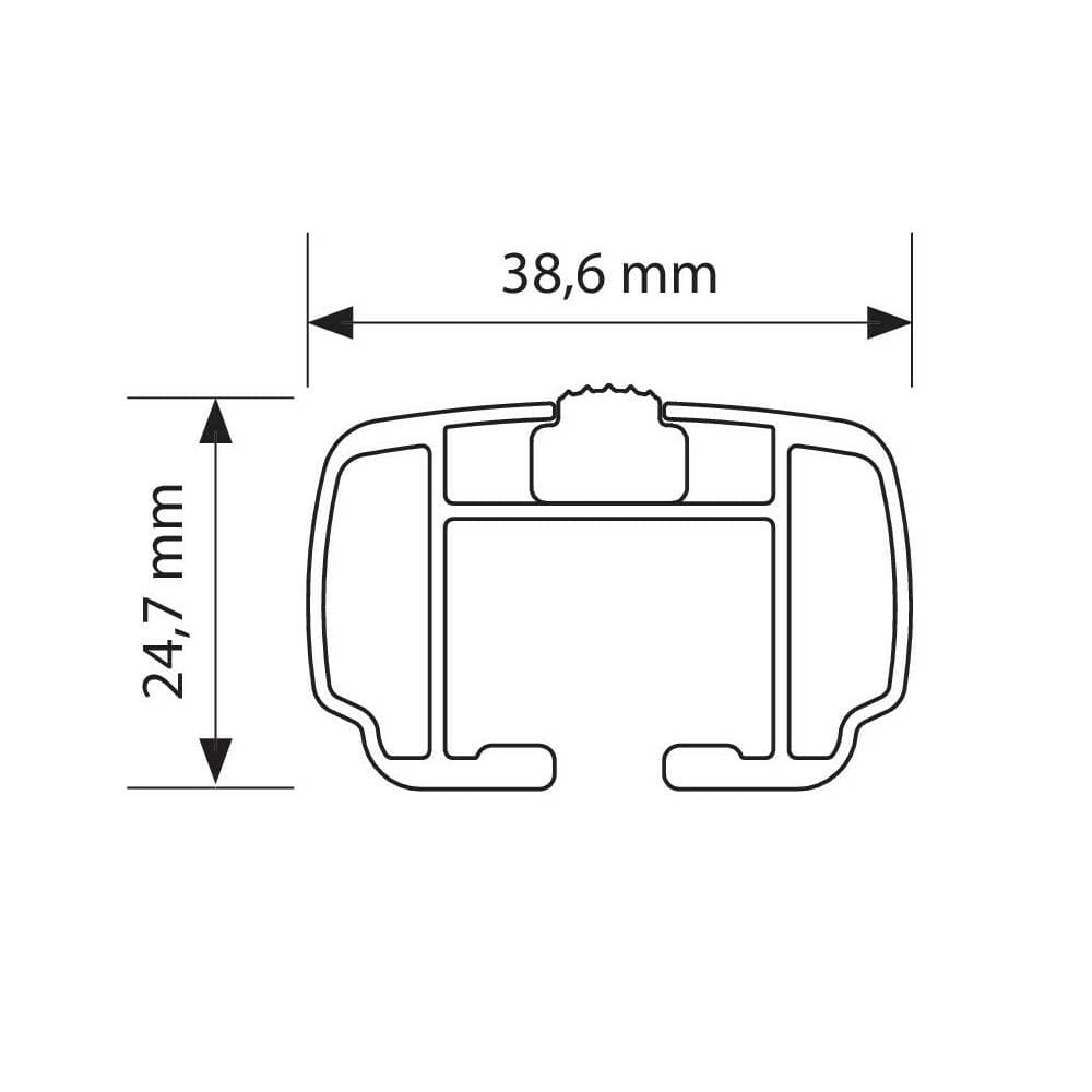 Strešný nosič Nordrive Helio Evos Lp pre Hyundai i20 3p - fixpoint (2015–2018)