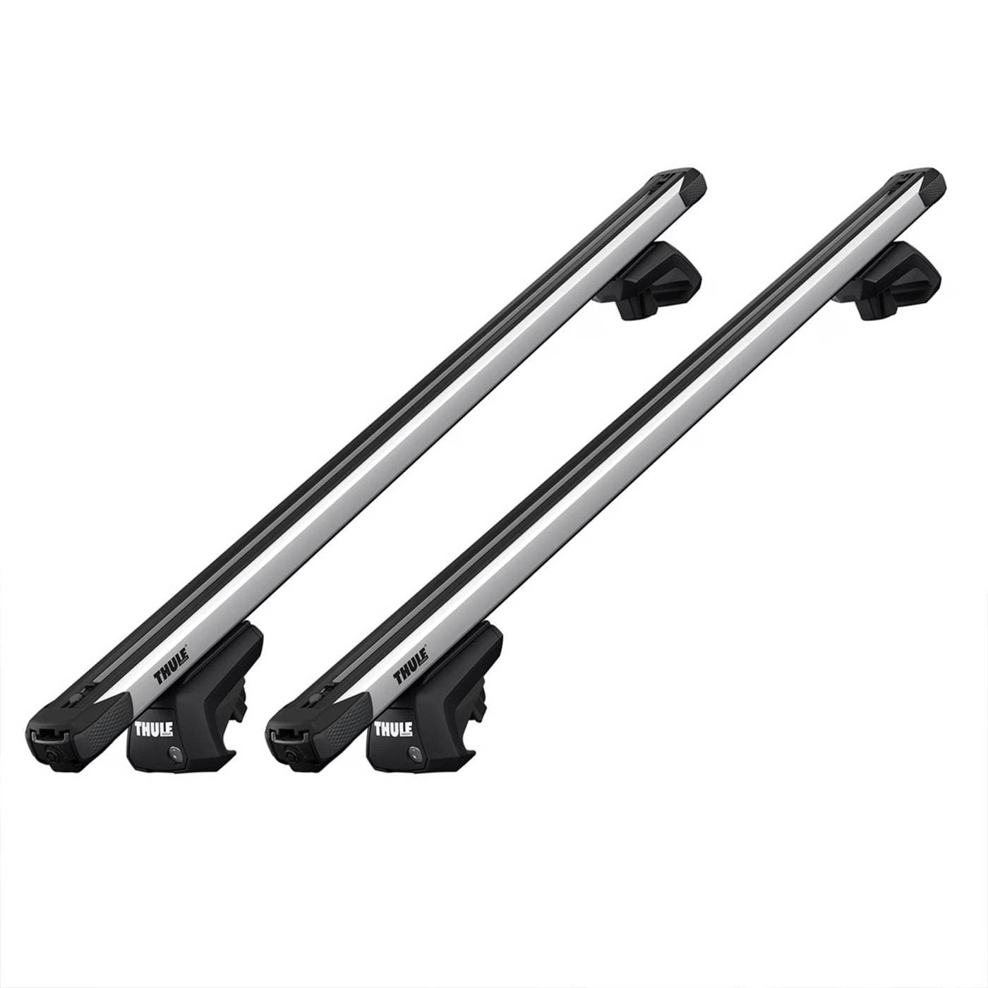 Strešný nosič Thule SlideBar EVO Silver Peugeot 406 Break (2003–2004) — Klasické lyžiny