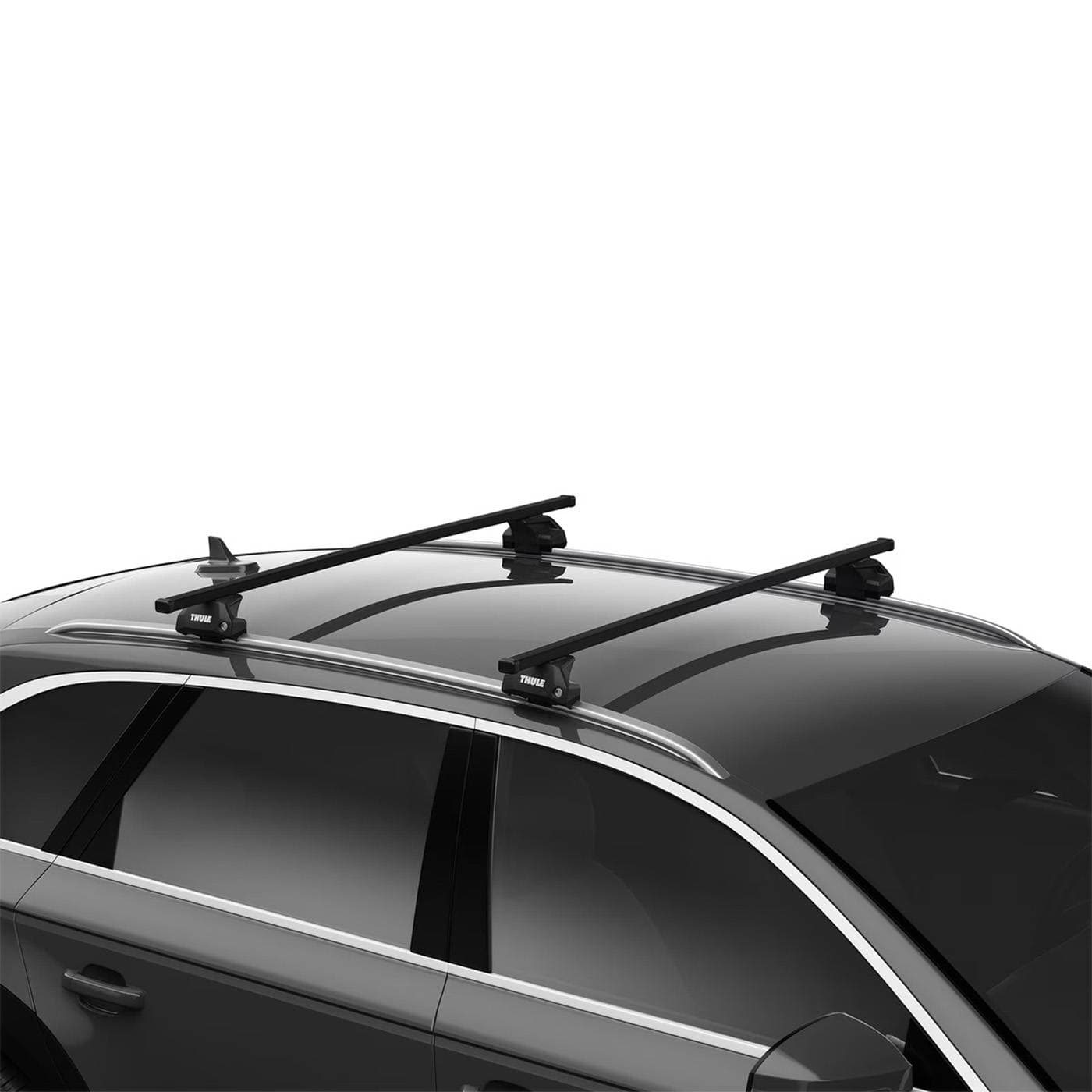 Strešný nosič Thule SquareBar EVO Black MINI Aceman J05 (2024–) — Integrované lyžiny