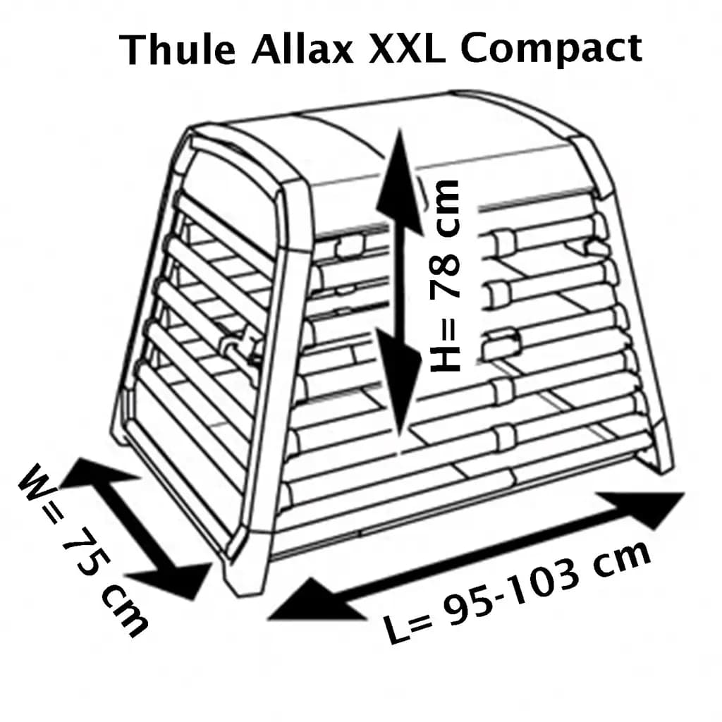 Thule Allax XXL Compact - prepravná klietka pre psov