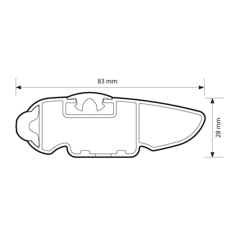 Strešný nosič Nordrive Silenzio Black Evos St pre Renault Laguna II 5p (2001–2007)